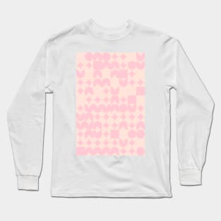 Soft Geometric Pattern - Flowers - Stars #8 Long Sleeve T-Shirt